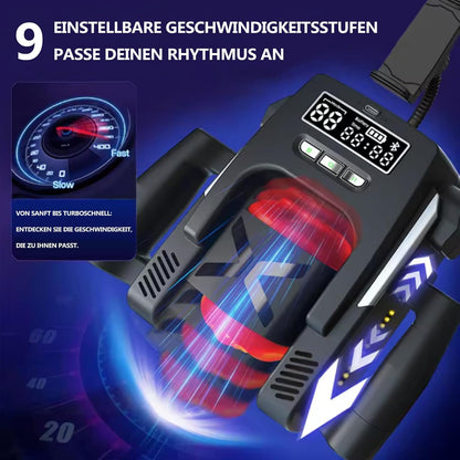 LCD-Display Automatischer Masturbator Sex Mahcine mit 9 Schub & Vibrationsmodi