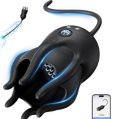 Elektrischer Penistrainer Vibrator Eichelstimulator mit Harnröhrensound & 10 Vibrationsmodi