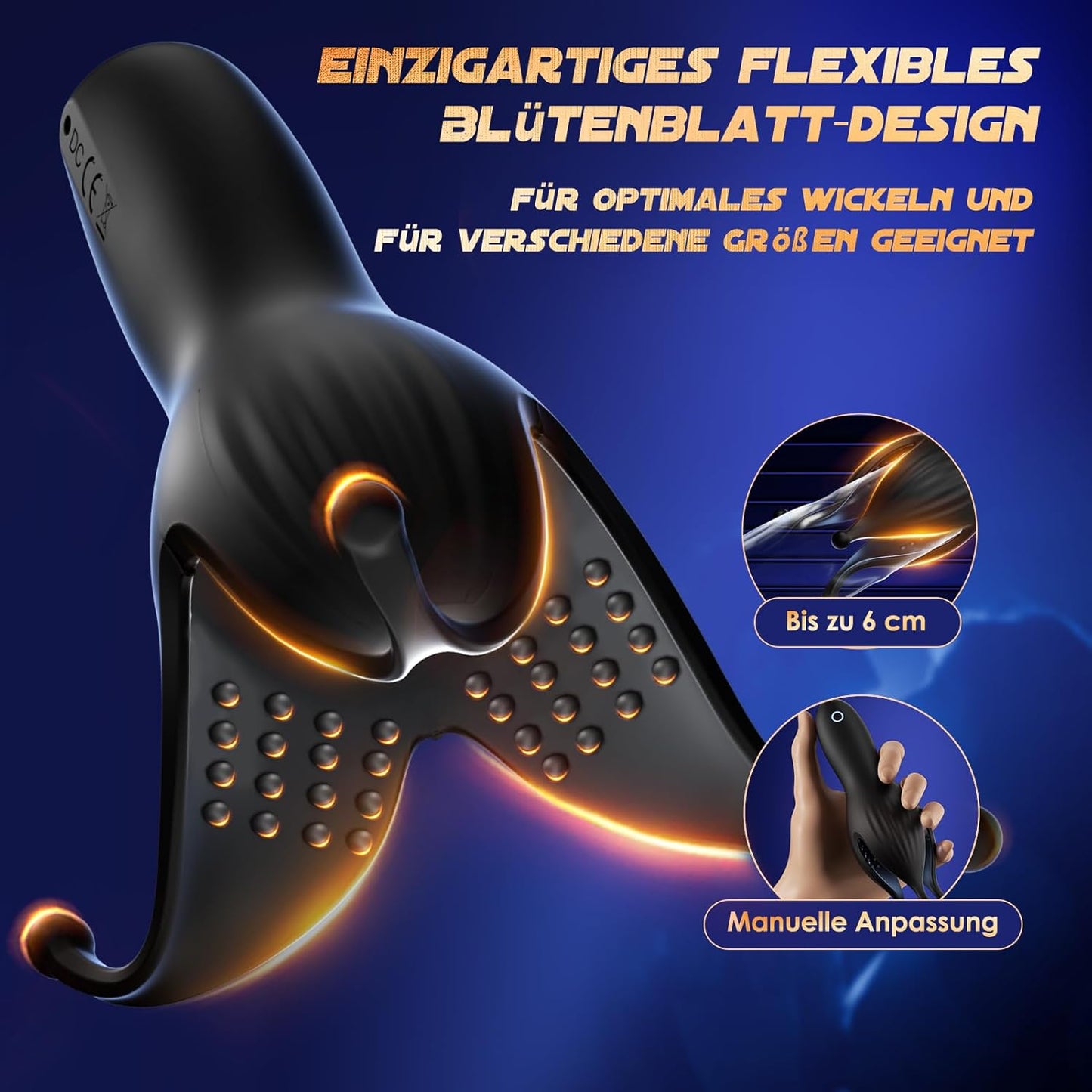 2-in-1 Penis Trainer Eichelvibrator Masturbieren mit 10 Frequenzen Präziser Stimulation
