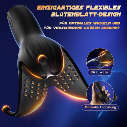 2-in-1 Penis Trainer Eichelvibrator Masturbieren mit 10 Frequenzen Präziser Stimulation