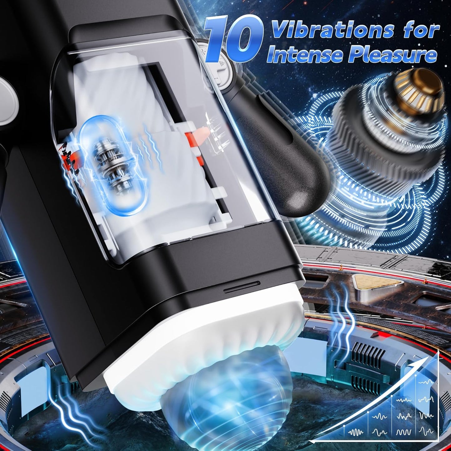 3-in-1 Robot Masturbator with Telescopic Vibration Heating Function 