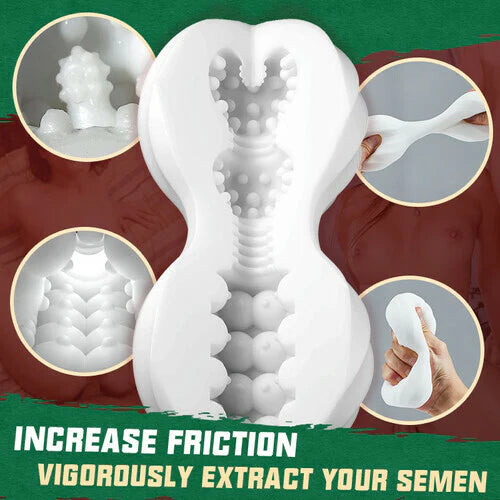 3D Vagina Penistrainer Trainingsgerät Pocket Pussy Masturbator mit 9 Vibrationsmodi