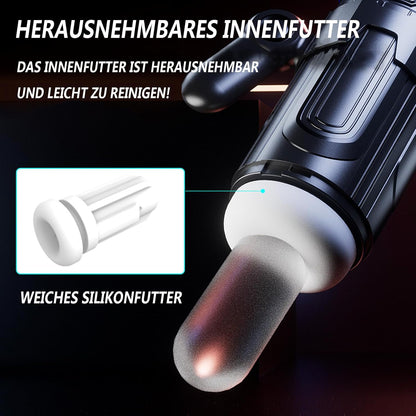 Elektrischer Masturbator Stroker Blowjob mit 4 Teleskopfunktion & 9 Vibration & 4 Saugen