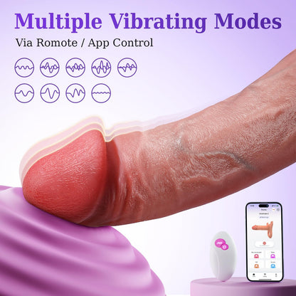 Strap-On 5 IN 1  Penishülle Penis Trainer Vibrator mit Mehreren Modi & App-Integration