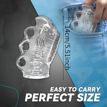 5D Kanal Penistrainer Massager Squeeze Masturbator Stroker Blowjob