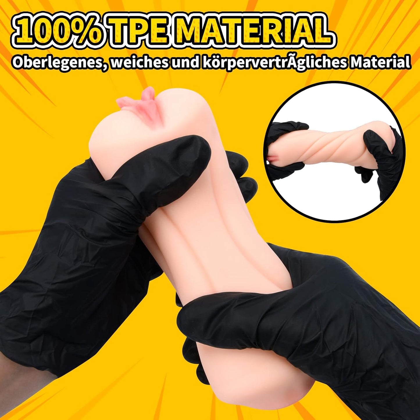 Doppelkanal Realistische Masturbator Taschenmuschi Pocket Pussy Stroker