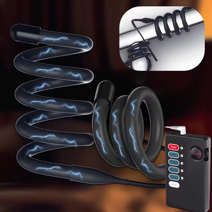 E-STIM Penistrainer Cock Ring Hodenring Starke Stimulator mit 10 Elektroschock