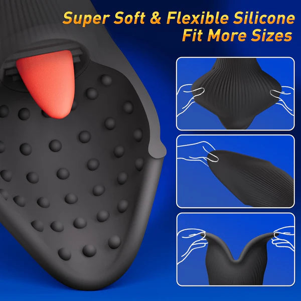 Elektrischer Penistrainer Vibrator Masturbator mit 10 Vibrations und Stimulationsmodi