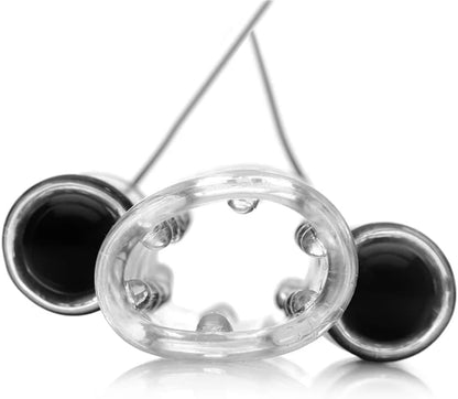 Vibrierender Penisring Eicheltrainer Masturbator mit 3 Geschwindigkeiten & 17 Vibrationsmustern