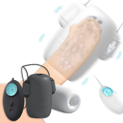6 in 1 Automatische Penistrainer Vibratoren Masturbatoren mit 8 x 12 Vibrationsmodi