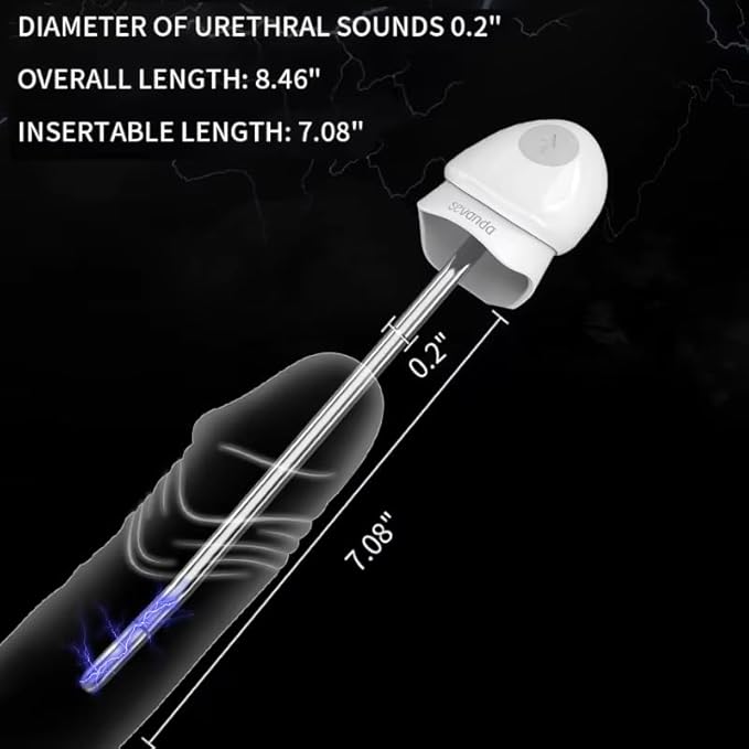 Elektrostimulations Penis Plug Vibrator Dilatator mit Harnröhren Katheter & 10 Vibrationsmodi