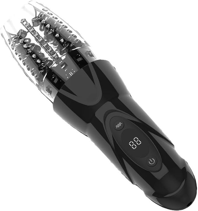 Elektrischer Penistrainer Masturbator mit 10 Vibrationsmodi und 8 Rotationsmodi