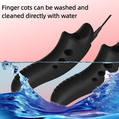 Electro Stim Finger Vibrator Sleeve with 8 Stimulation Modes & 19 Intensity Levels