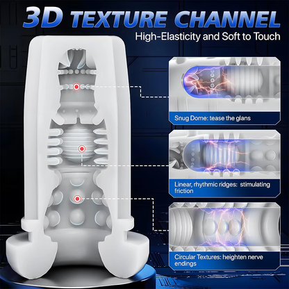 Electric Masturbator Penis Trainer Vibrator Enlargement with 10 Vibration Modes