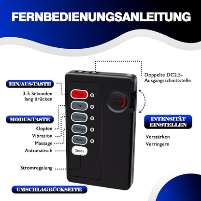 Elektrische Penisringe Elektro Schock Penis Trainer mit Host und Penis-Elektroden-Ring