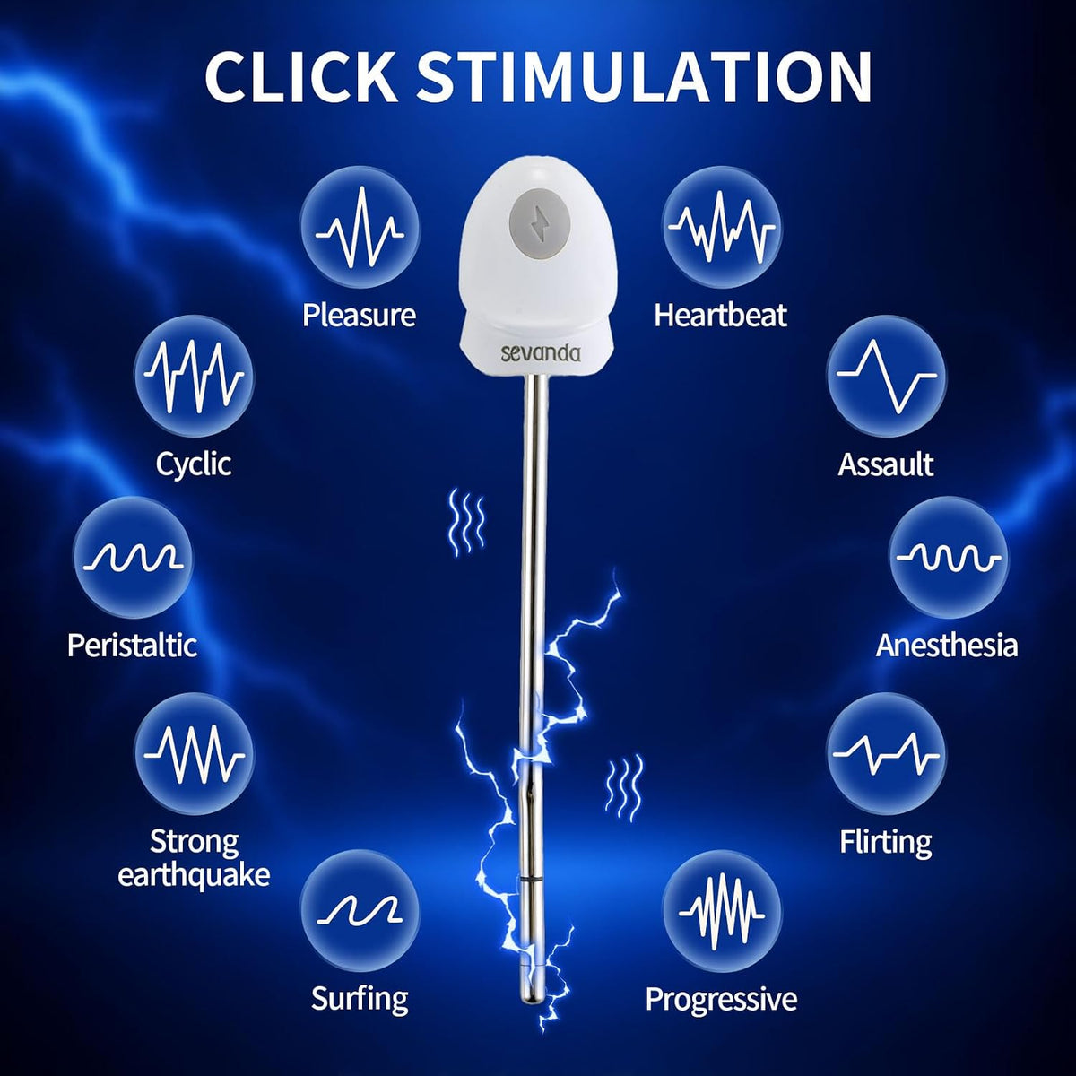 Elektrostimulations Penis Plug Vibrator Dilatator mit Harnröhren Katheter & 10 Vibrationsmodi