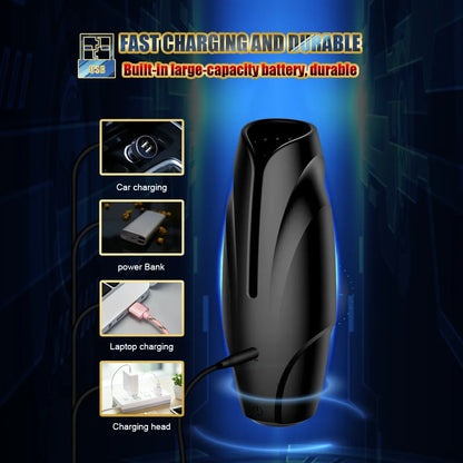 3 IN 1 Elektrische Masturbatoren Penistrainer Stroker Blowjob mit 10 Vibrationsmodi