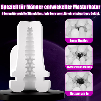 Elektrischer Masturbator Penis Vibrator Trainer Eichel Stimulator mit 12 Saug & Vibrations