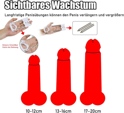 2 in 1 Penistraining Elektroschock Penis Extender Penisringe Set Penis Trainer Stimulator