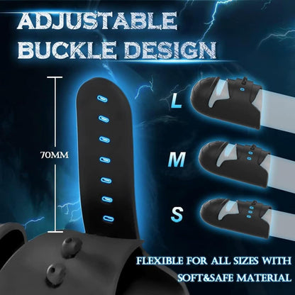 Einstellbarer Elektrische Penis Vibrator Eichelstimulator mit 10 Vibrationsmodi