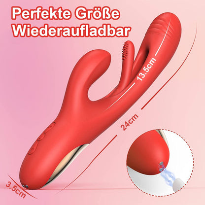 3 in 1 Rabbit Vibratoren mit 7 Vibration und 7 Flattermodi