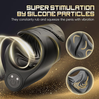 3 IN 1 Elektrischer Penistrainer Eichelstimulator Masturbator mit 10 Vibrationsmodi