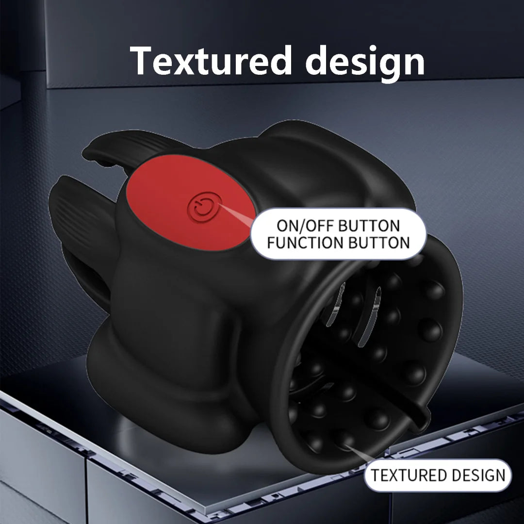 Elektrischer Masturbator Eichel Massage Vibrator Penis Stimulations mit 10 Vibrationsmodi