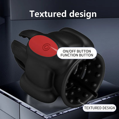 Elektrischer Masturbator Eichel Massage Vibrator Penis Stimulations mit 10 Vibrationsmodi