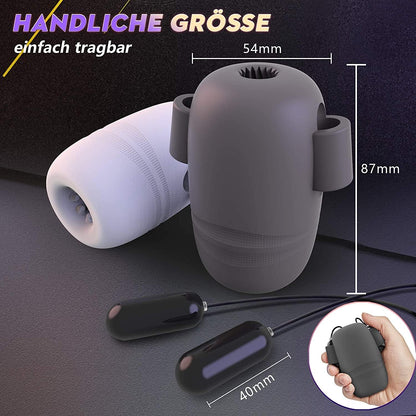 6 in 1 Automatische Penistrainer Vibratoren Masturbatoren mit 8 x 12 Vibrationsmodi