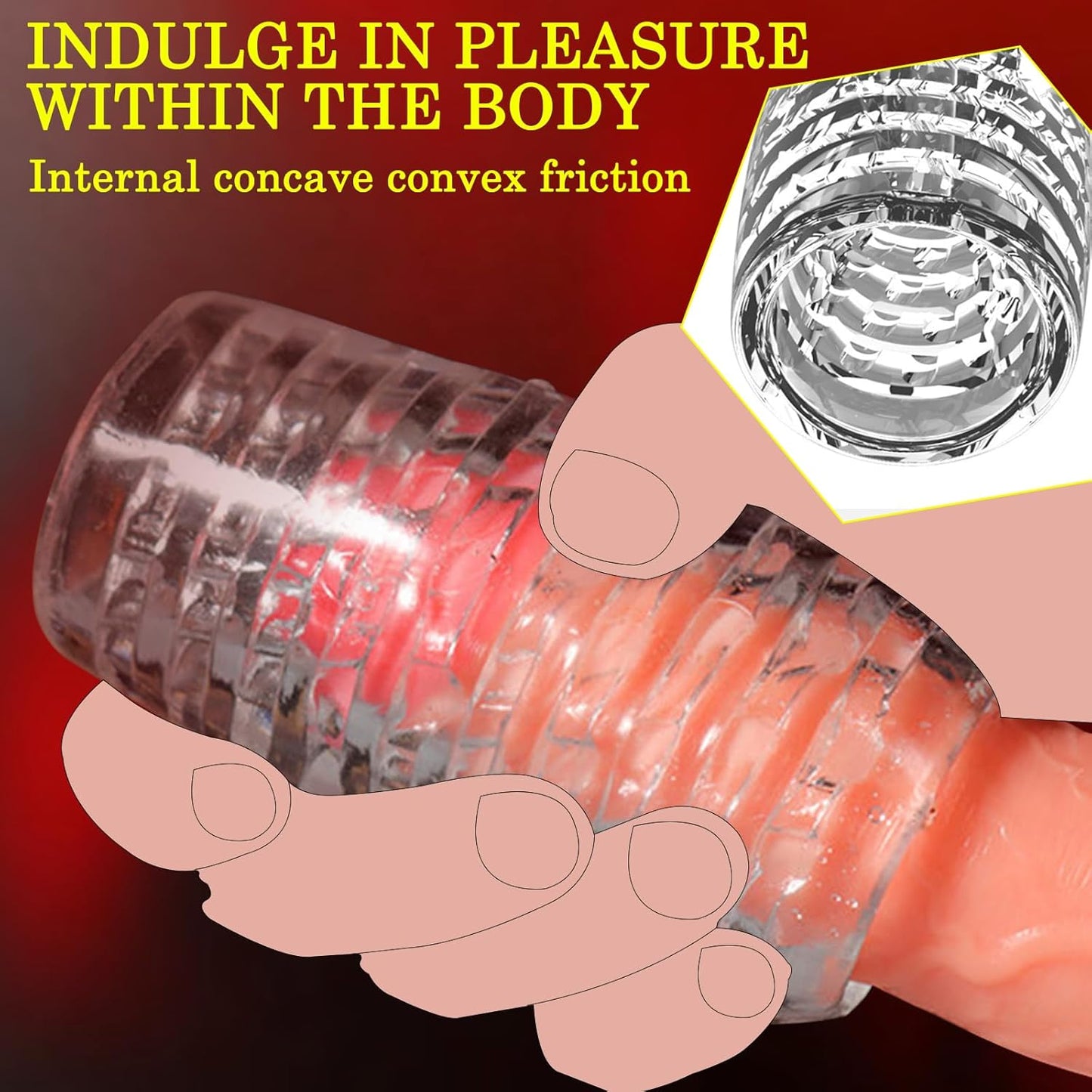 Schraube Pocket Pussy Stroker Penistrainer Realistische Masturbatoren