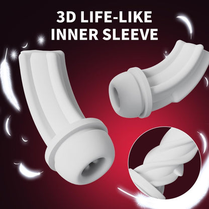 LED-Anzeige Automatischer Masturbator Stroker mit 10 Saug & Stoß & Vibrationsmodi