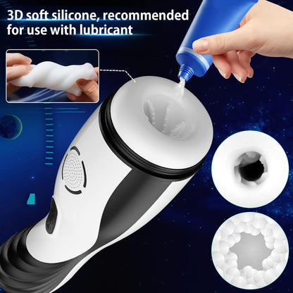 Automatischer Masturbator Stroker Sex Machine mit 5 Peristaltik und 10 Vibrationsmodi