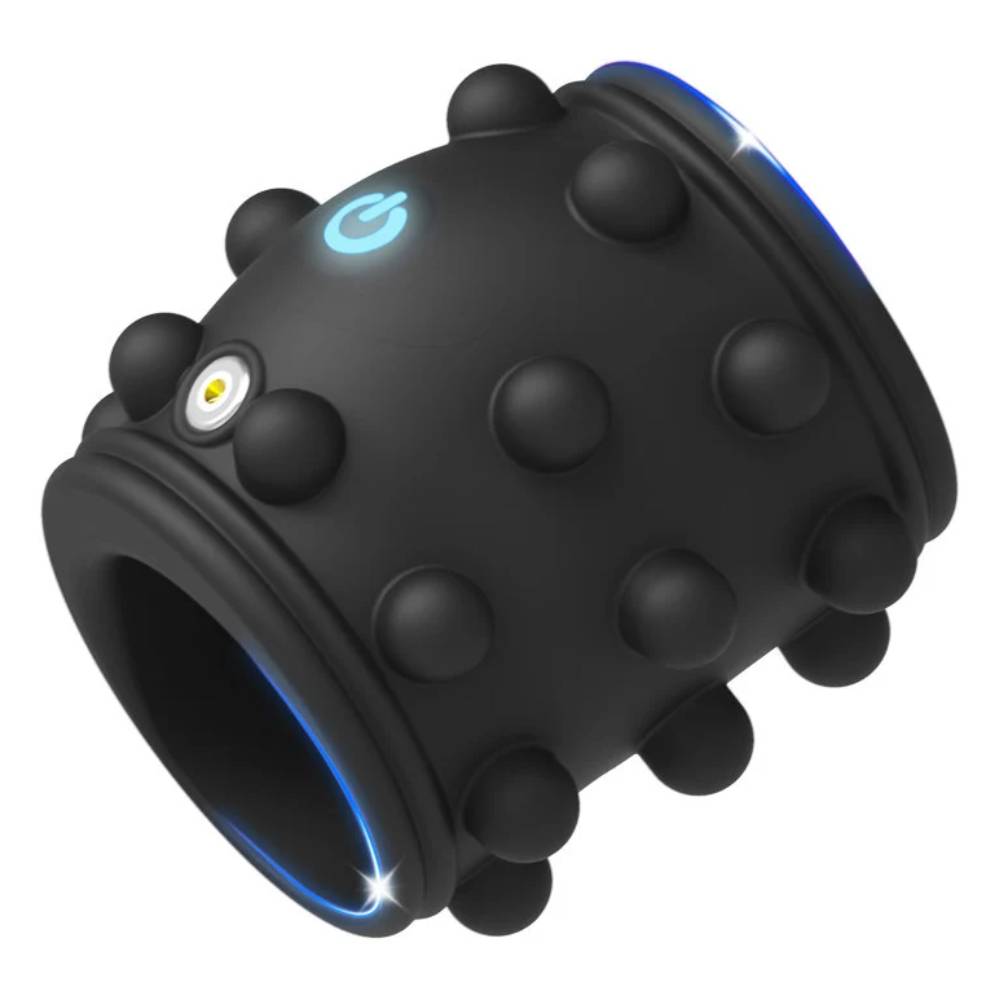 360° zachte kralen cockring vibrator penis sleeve cockring met 10 vibraties