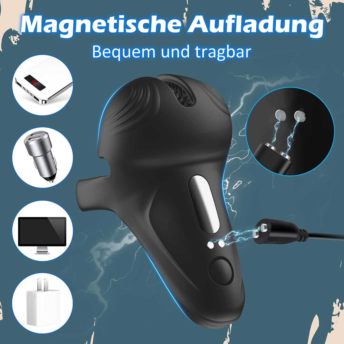 Penisring Vibratoren mit Hoden Vibration mit 10 vibrationmodis