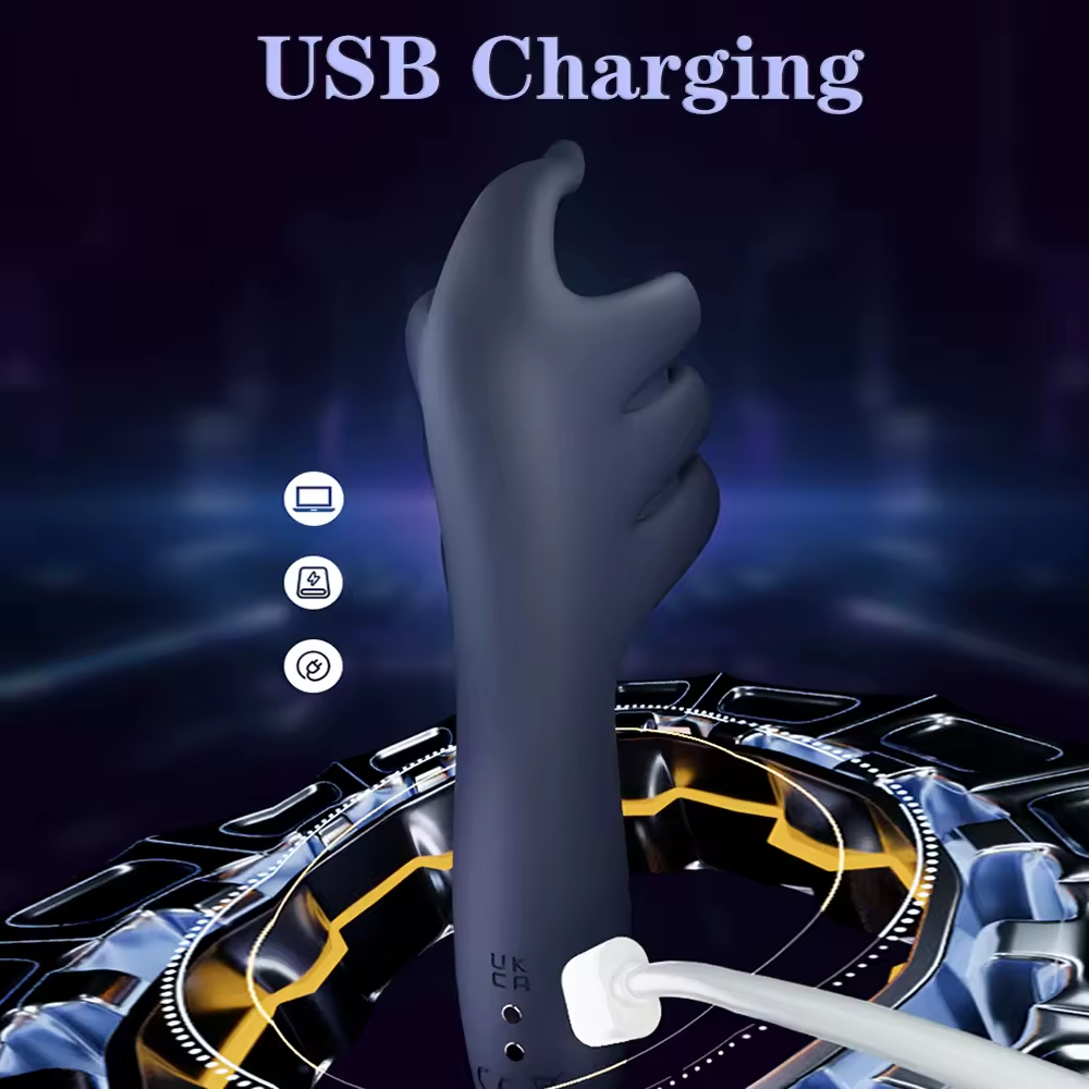 Elektrischer Penistrainer Eichelvibrator Stimulator Masturbator mit 9 Pulsmodi