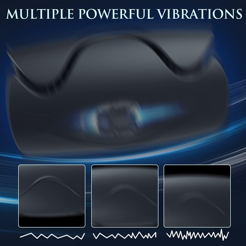 Elektrische Penis Trainer Vibrator Masturbator  mit 10 Vibrationsmodi & 40 ℃ Heizung
