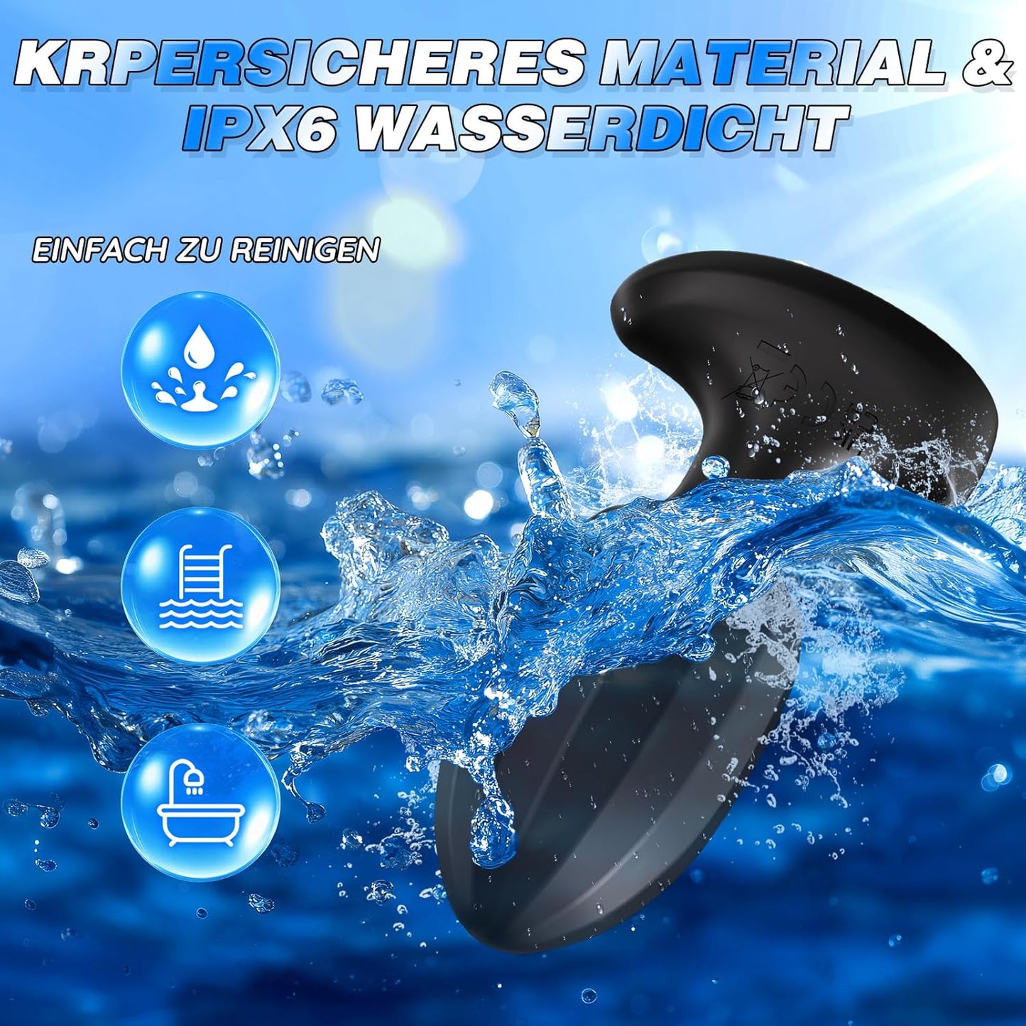 Analvibratoren Buttplug Prostata Stimulator mit 9 Vibration & APP-Steuerung