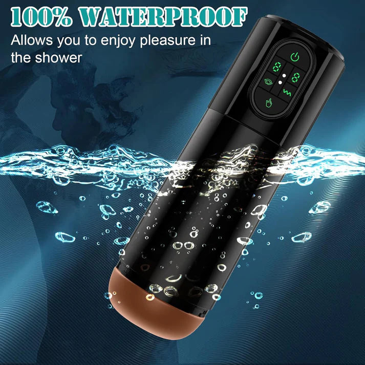 Automatischer Masturbator Taschenmuschi Penispumpe mit 9 Vibrations und Saugmodi