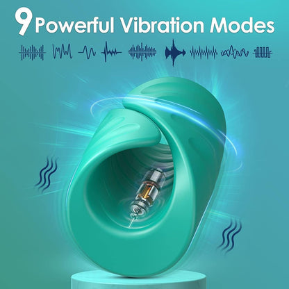 APP-Steuerung Penistrainer Vibrator Stimulator Cockring Masturbator mit 9 Vibrationsmodi