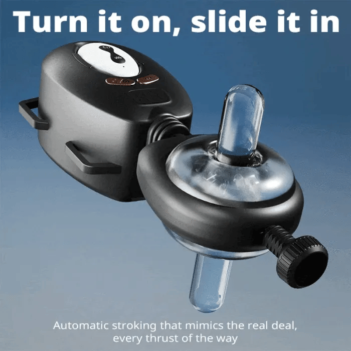 Handfrei Gürtelstil Schub-Strap-on Elektrischer Masturbator mit 9 Ruck & 9 Vibrationsmodi