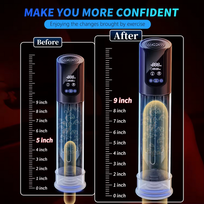 Elektrische Penispumpe Erektionstrainer Blowjob mit 4 Leistungsstarke Saugkraft