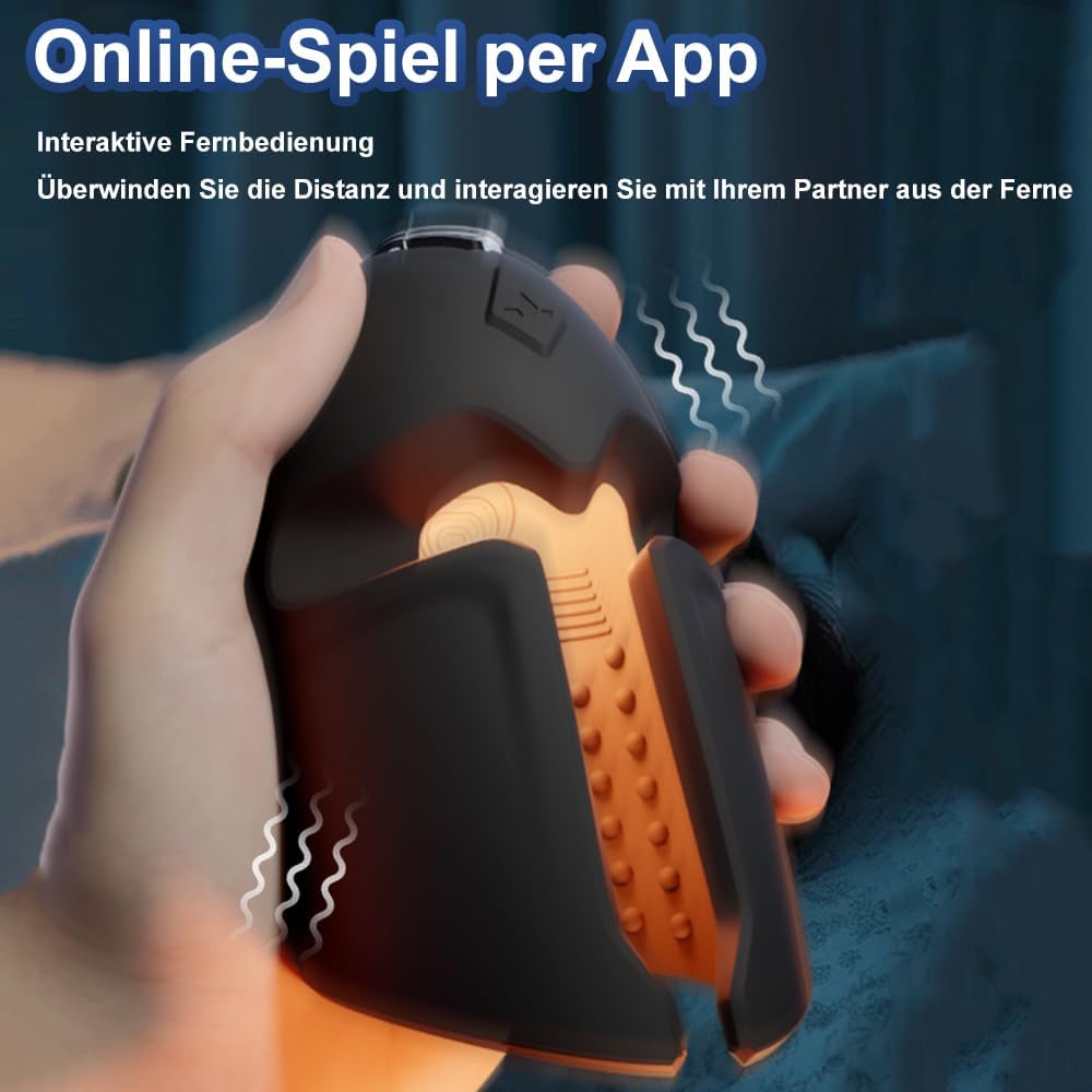 App-Fernbedienung Eichelvibrator Penistrainer Massagegerät Masturbator mit 10 Vibrations