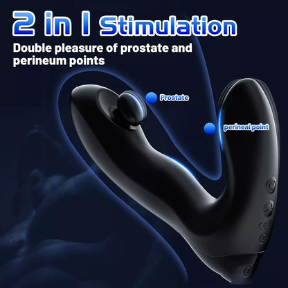 Elektrisch Prostata Massagegerät Butt Plug Anal Vibrator mit 10 Vibrationmodi