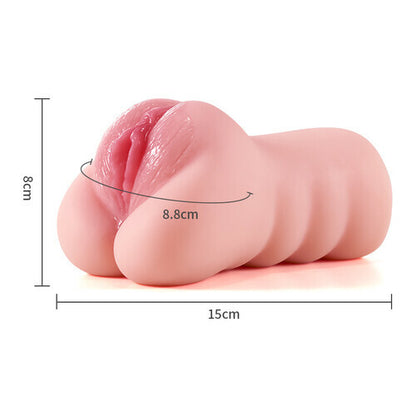 Realistic pink labia single channel famous device flesh color