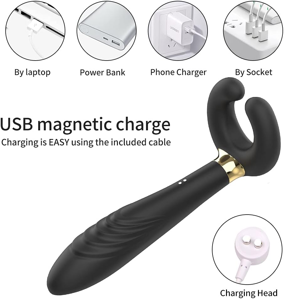 Magischer Vibrator Stabmassagegerät G-Punkt Klitorisstimulator mit 10 Vibrationsmodi