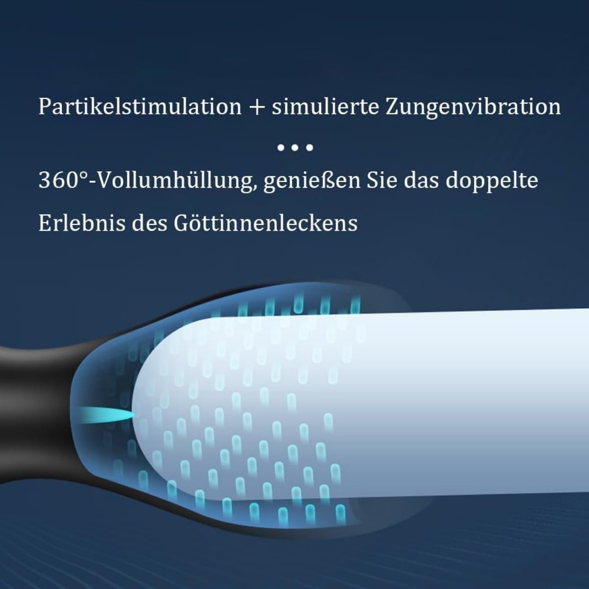 E-stim Penistrainer Eichel Vibrator Stimulator mit 10 Vibrationsmodi & 10 Elektroschocks