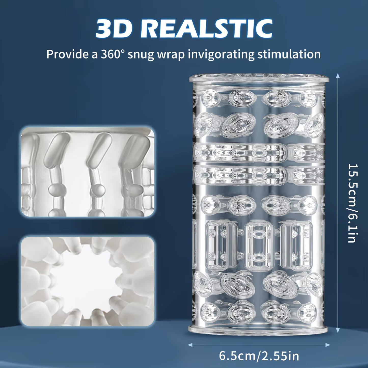 Elektrischer Masturbatoren Penis Trainer Blowjob mit 5 Teleskopmodi & 5 Rotationsmodi