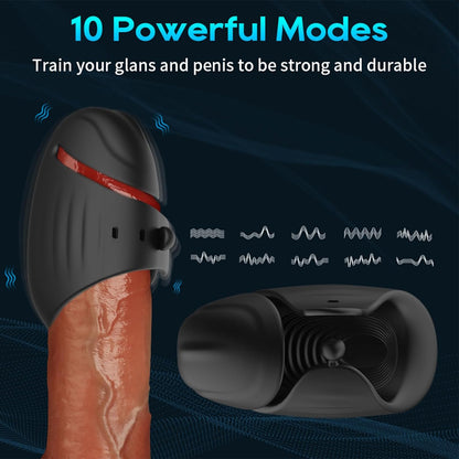 360° Umhüllung Automatische Penis Trainer mit 10 Vibrationsmodi