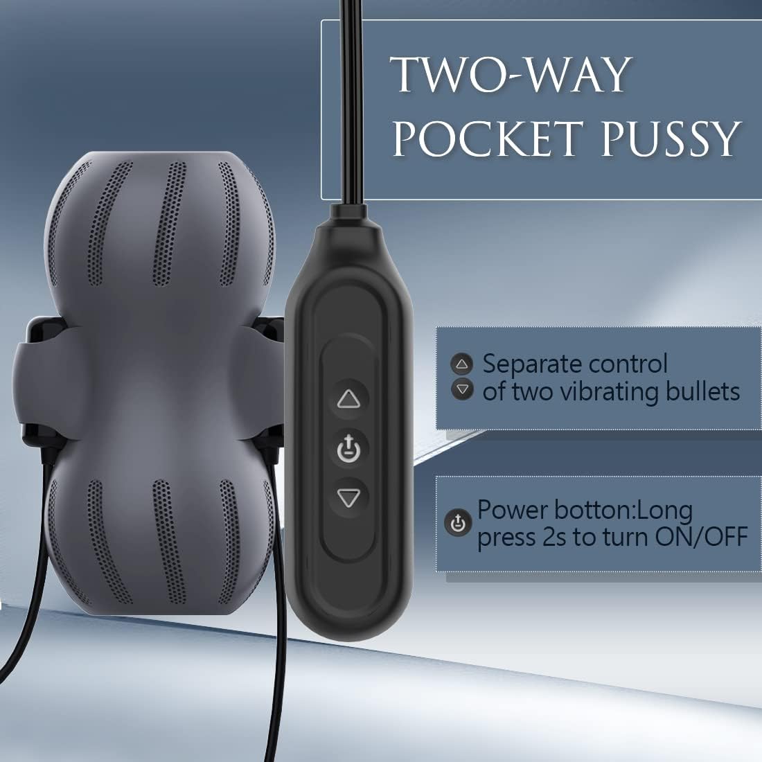 Doppelseitiger Penistrainer Massagegerät mit 3 Vibrationsmodi und 9 Geschwindigkeiten