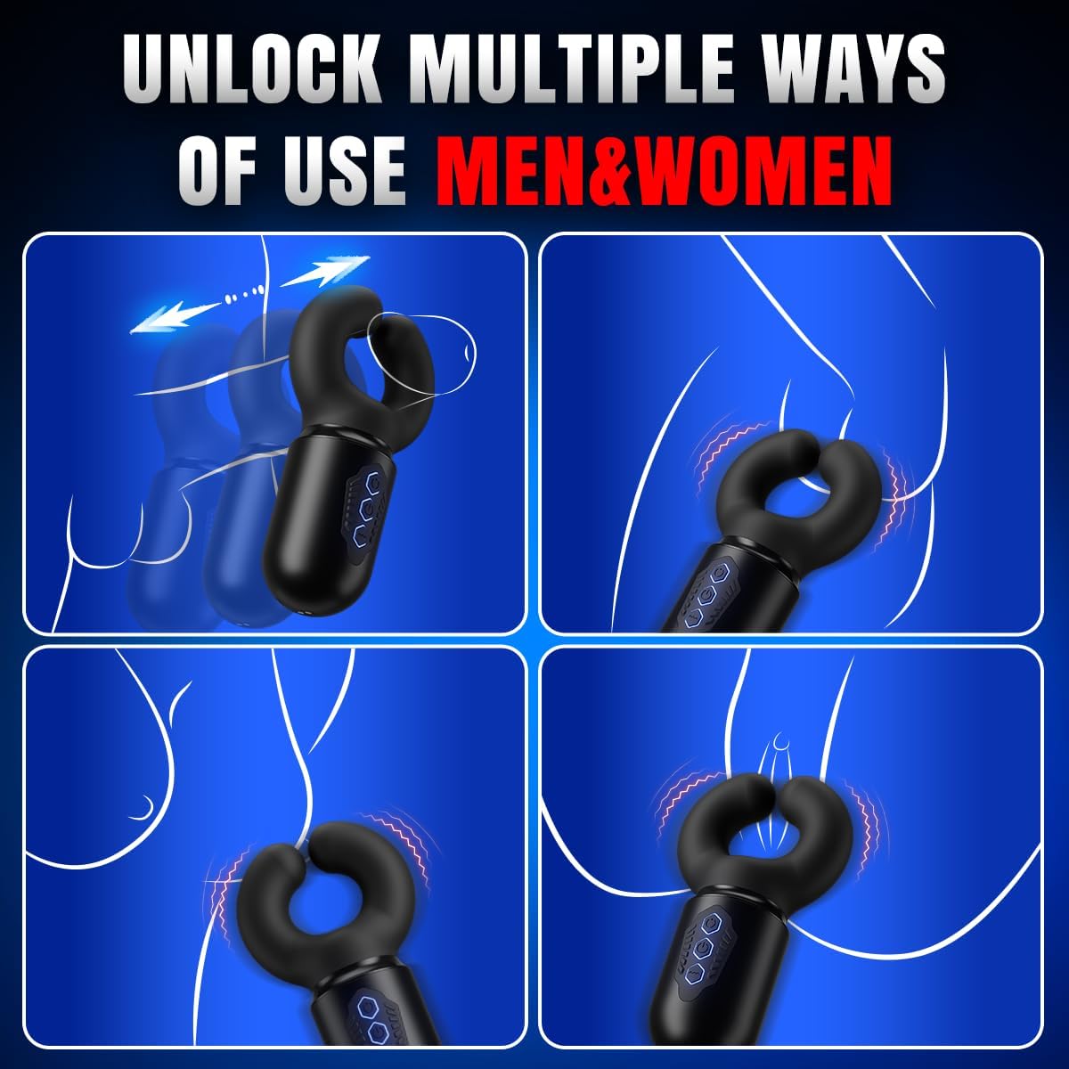 Automatische Masturbieren Penis Trainer mit 10 Beißmodi & 10 kraftvolle Vibrationsmodi